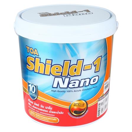 สีน้ำทาภายนอก ชนิดด้าน TOA SHIELD-1 NANO BASE D 1 แกลลอน_0