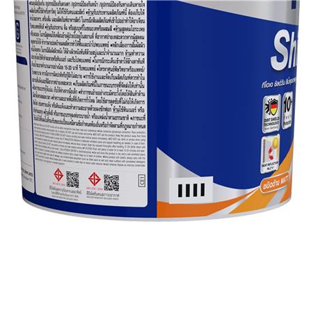 สีน้ำทาภายนอก ชนิดด้าน TOA SHIELD-1 NANO BASE C สีขาว 2.5 แกลลอน_4