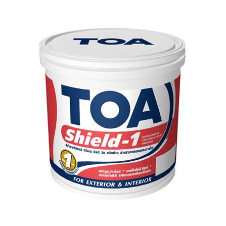 สีน้ำทาภายนอก TOA SHIELD-1 NANO BASE B ด้าน 1 แกลลอน_0