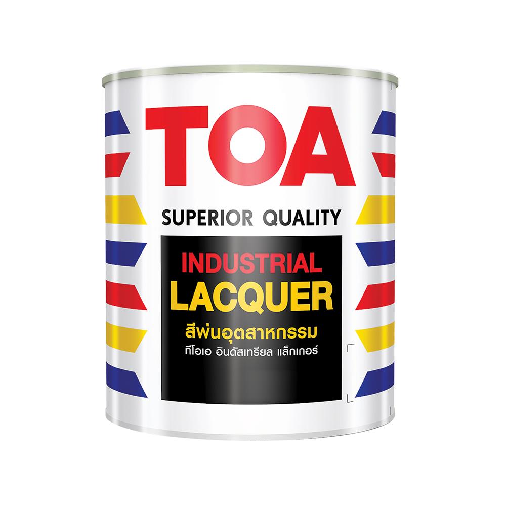 สีพ่นอุตสาหกรรม TOA INDUSTRIAL LACQUER BASE D สีขาว เงา 1/4 แกลลอน