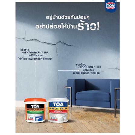 อะคริลิกอุดโป๊ว TOA 302 1 กก. สีขาว_3