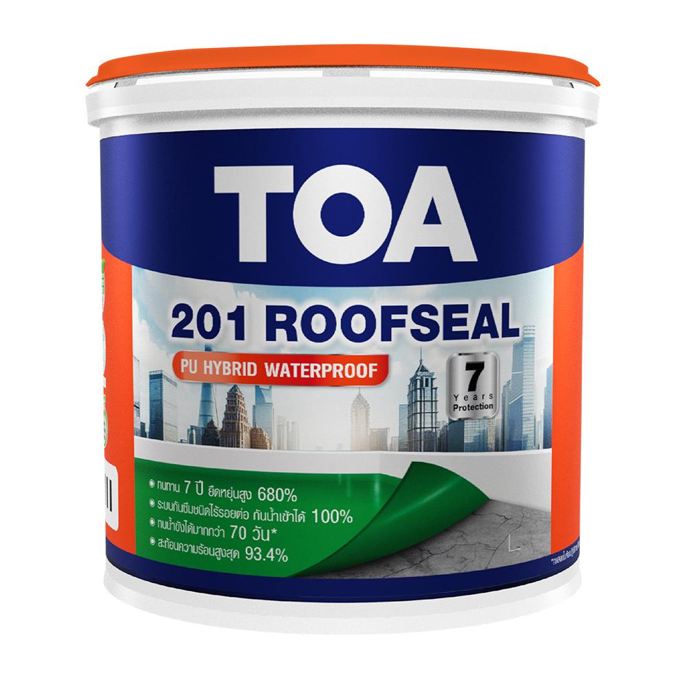 อะคริลิกกันซึม TOA 201 ROOFSEAL PU HYBRID 4 กก. สีขาว