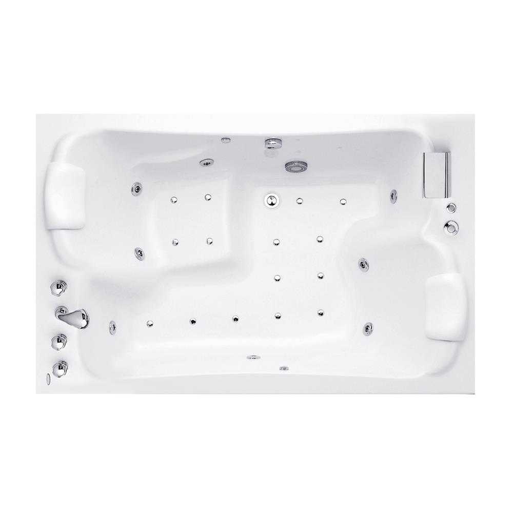 อ่างน้ำวนอัดอากาศ CRISTINA CT-CV-B190120FWA 190 ซม. สีขาว