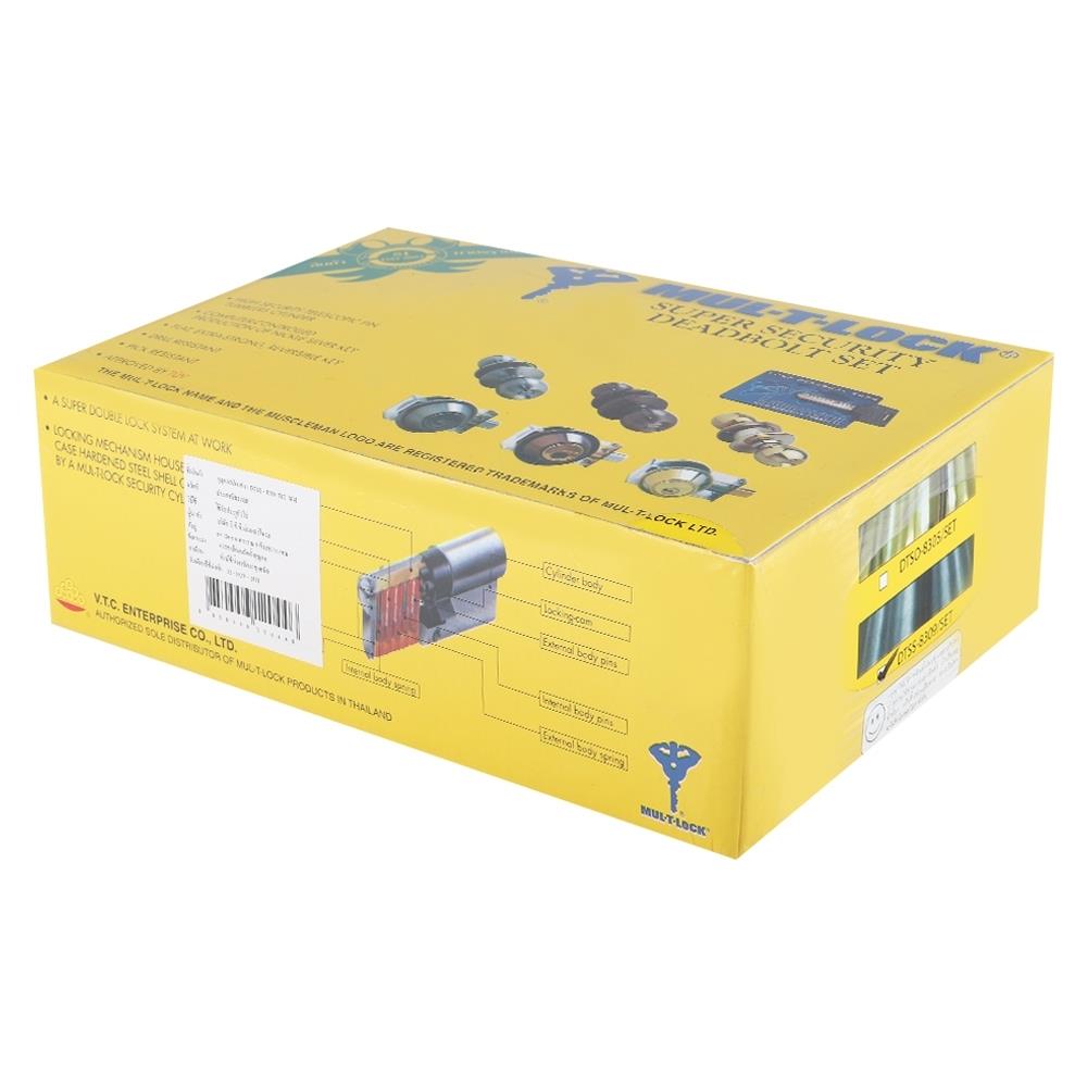ชุดลูกบิดประตู หัวกลม (พร้อม DEADBOLT) MUL-T-LOCK DTSS-8309 สีสเตนเลส