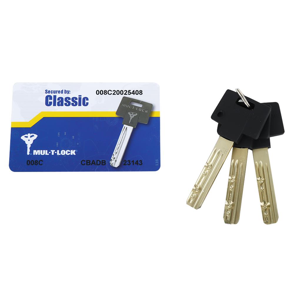 ไส้กุญแจ MORTISE ทั่วไป 1 ด้าน MTL CYLINDERS สีสเตนเลส