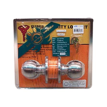 ลูกบิดห้องน้ำ MUL-T-LOCK DTSS-830 BK หัวกลม สีสเตนเลส