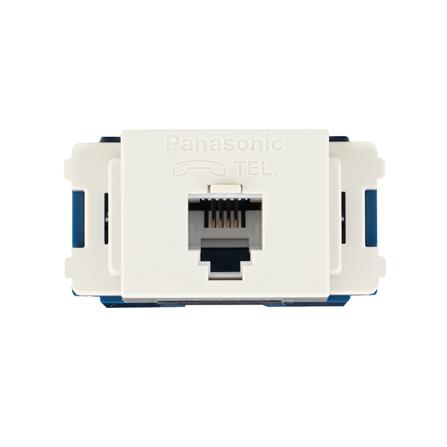 เต้ารับโทรศัพท์ PANASONIC 6P/4C WNTG15649 สีขาว_0