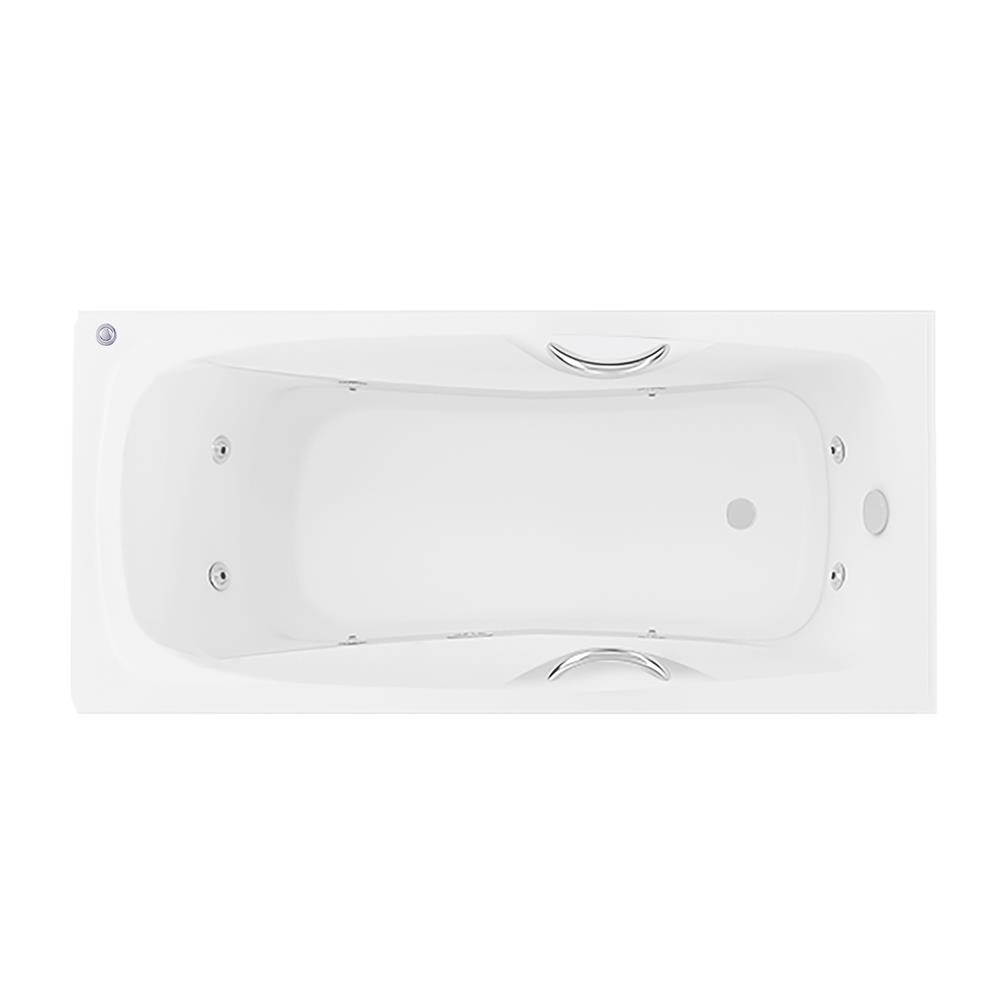 อ่างอาบน้ำ CRISTINA OZ-PA-160075WP 160 ซม. สีขาว