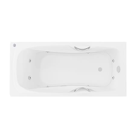 อ่างอาบน้ำ CRISTINA OZ-PA-160075WP 160 ซม. สีขาว_0