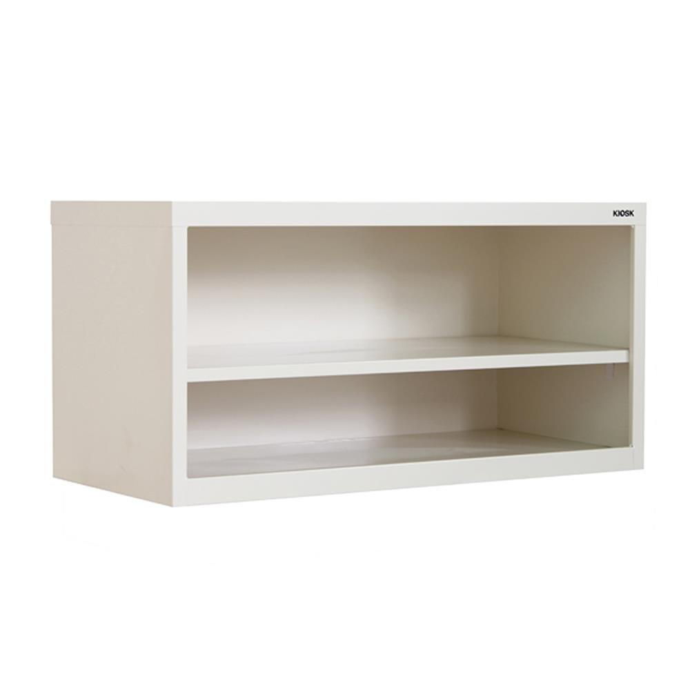 ตู้เหล็กบานโล่ง KIOSK USB-3 สีขาว