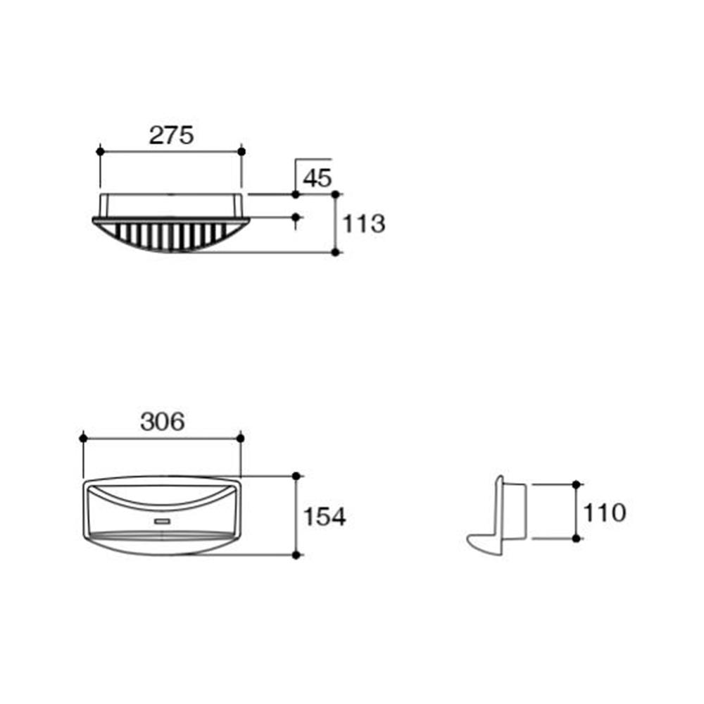 ที่ใส่สบู่ KOHLER K-8737 สีขาว