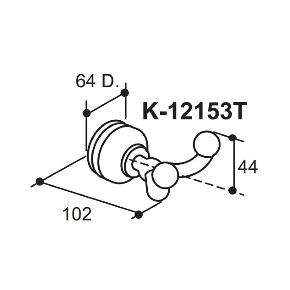 ขอแขวนผ้า KOHLER K-12153 สีโครม