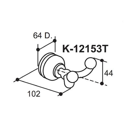 ขอแขวนผ้า KOHLER K-12153 สีโครม_1