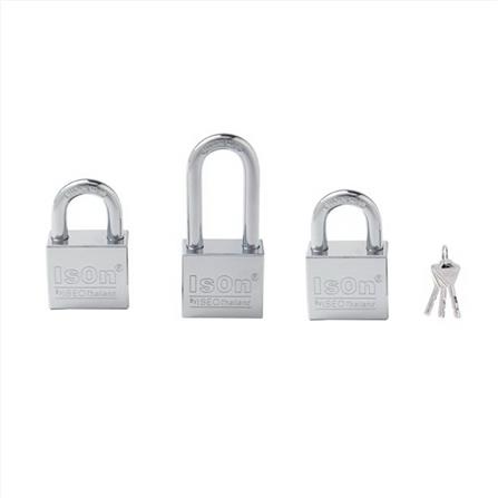 กุญแจคีย์อะไลก์ ISON 877CP 40 มม. สีสเตนเลส (ชุด 3 ตัว) คละแบบ