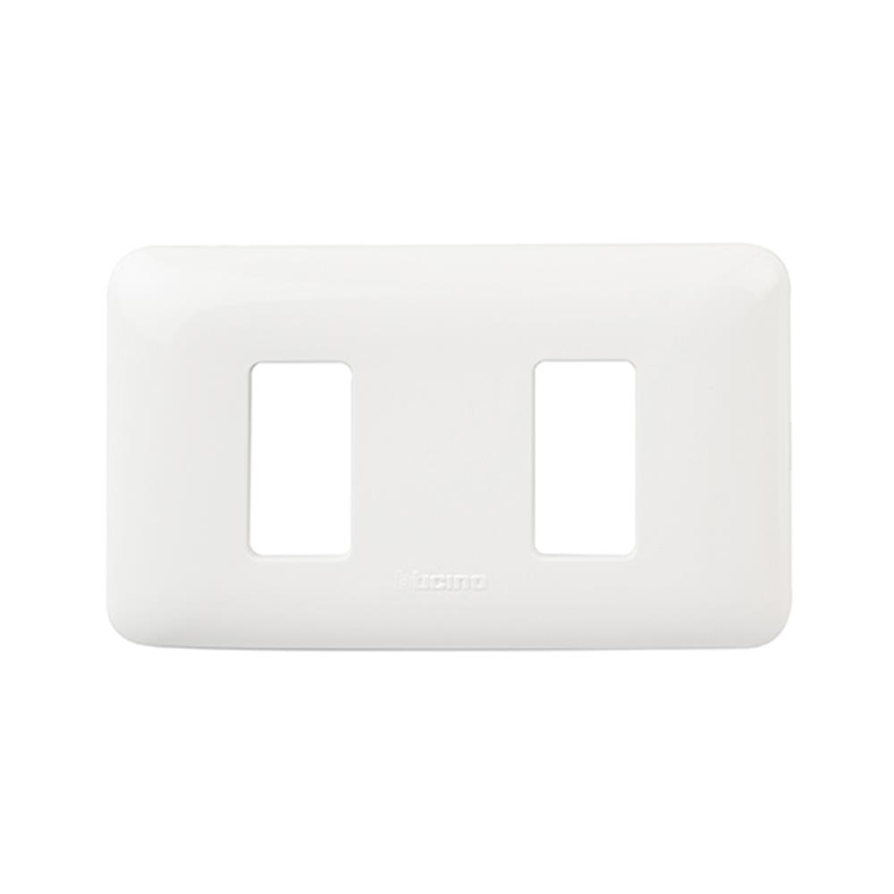 หน้ากาก 2 ช่อง BTICINO SM903/12P สีขาว