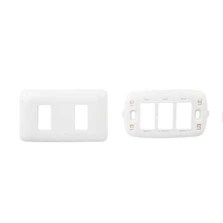 หน้ากาก 2 ช่อง BTICINO SM903/12P สีขาว_1