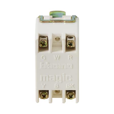 เต้ารับโทรศัพท์ BTICINO 6P/4C SM9021 M/4 สีขาว_2