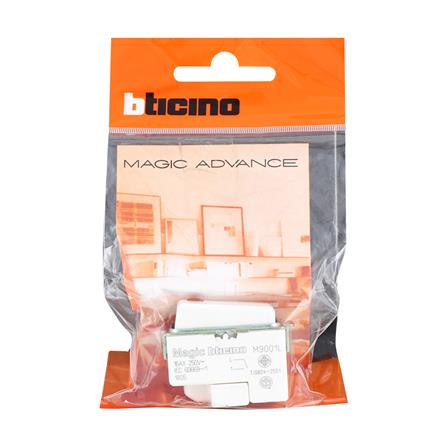 สวิตช์ 1 ทาง มีไฟ BTICINO SM9001L ขนาด 1 ช่อง สีขาว_3