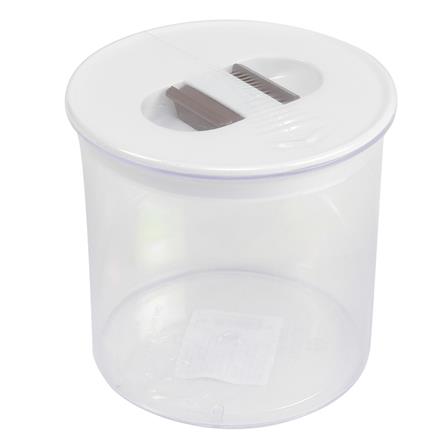 ขวดโหล PS2 1 ลิตร กลม-L ฝาบีบ สีขาว