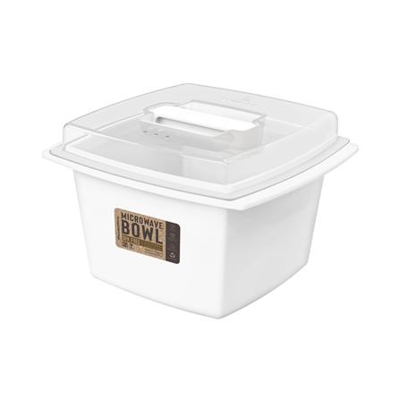 กล่องอาหารไมโครเวฟเหลี่ยม DOUBLE LOCK 4611 0.92 ลิตร