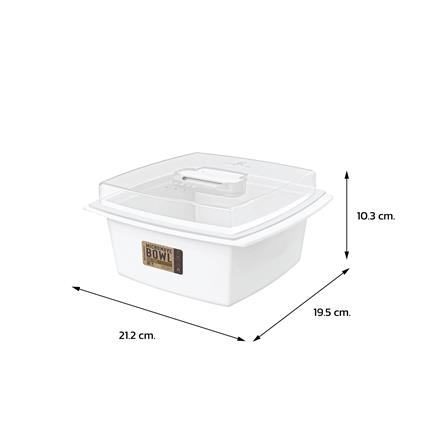กล่องอาหารไมโครเวฟเหลี่ยม DOUBLE LOCK 4602 1.75 ลิตร_4
