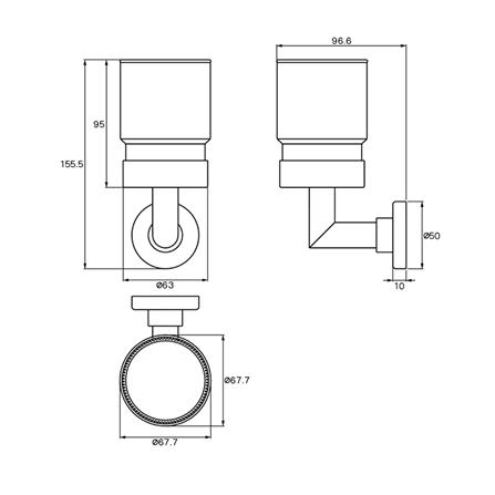 ที่ใส่แปรงพร้อมแก้ว WS AO-9307 สีสเตนเลส_1