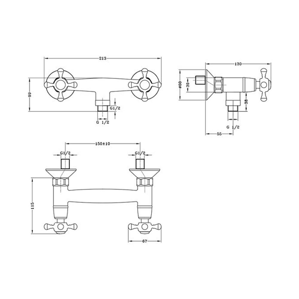 ก๊อกผสมยืนอาบ KARAT SW81-50