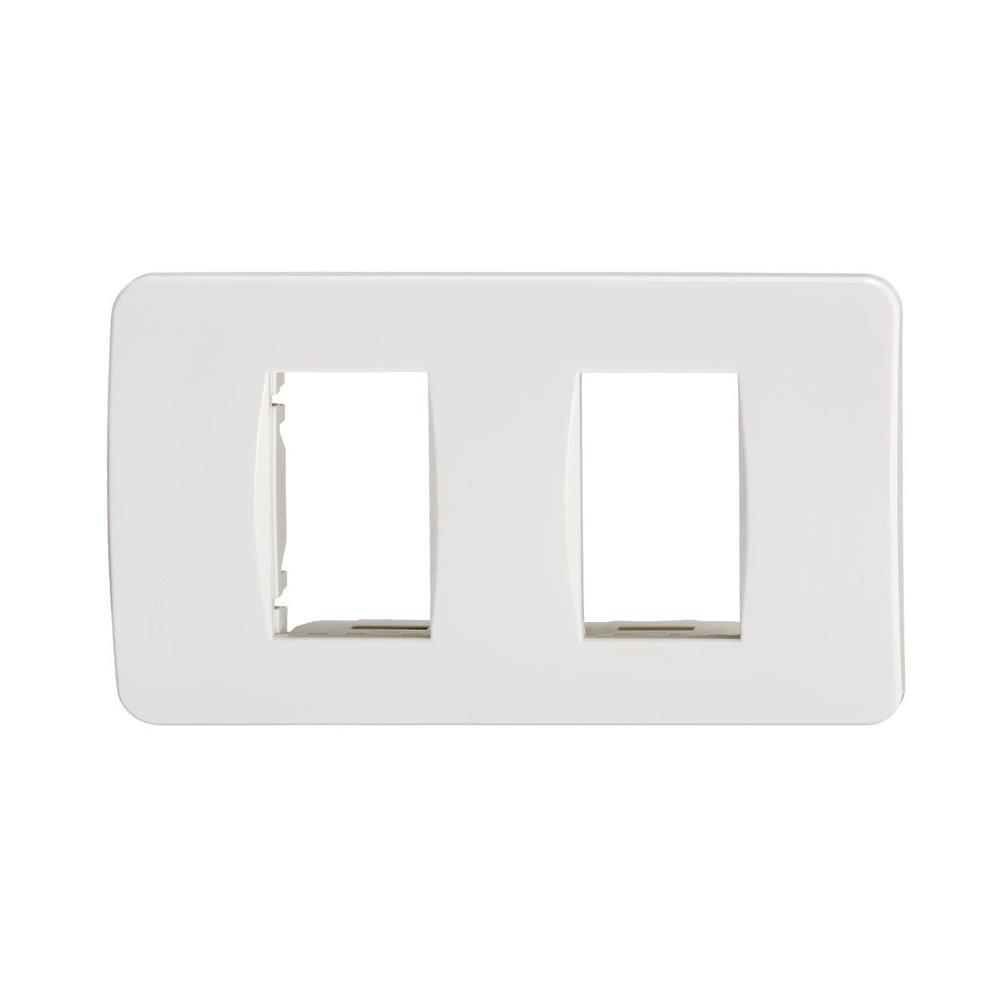 หน้ากาก 2 ช่อง SCHNEIDER A3002 CONCEPT สีขาว