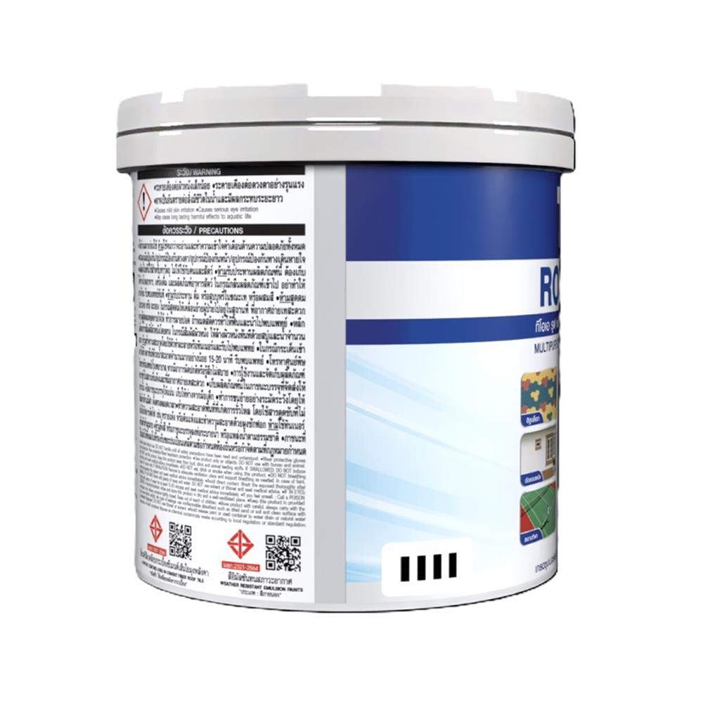 สีทาหลังคา ชนิดกึ่งเงา TOA ROOF PAINT R106 สีส้มอิฐ 1 แกลลอน