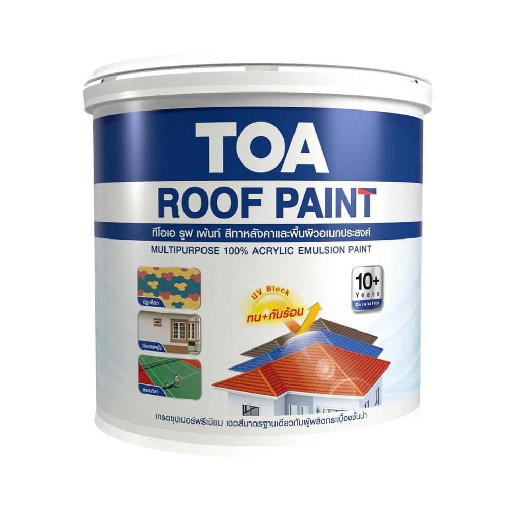 สีทาหลังคา TOA ROOF PAINT R191 สีแดงโอลิมปัส 1 แกลลอน_1