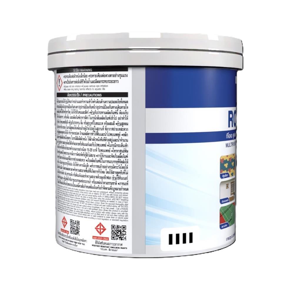 สีทาหลังคา ชนิดกึ่งเงา TOA ROOF PAINT R312 สีเขียวมรกต 1 แกลลอน