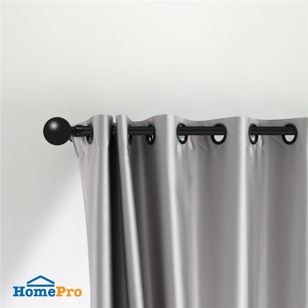 รางเหล็ก ยืดหด HOME LIVING STYLE 358670 120-210 ซม. สีดำ