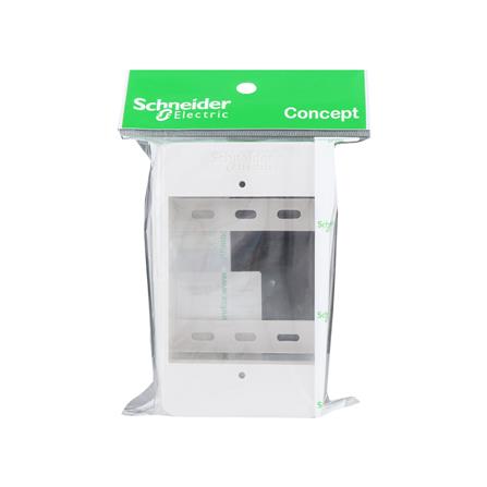 กล่องลอย SCHNEIDER B3000F 2x4 นิ้ว สีขาว_3