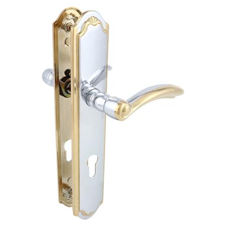 ชุดมือจับก้านโยกหลอก (DUMMY MORTISE)  MUL-T-LOCK 2358 สีทองเงา_0
