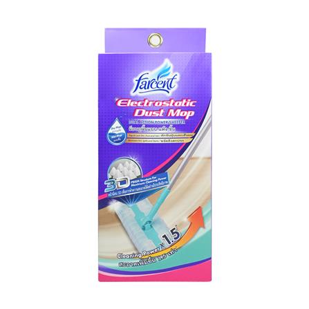 ไม้ม็อบไมโครไฟเบอร์ดันฝุ่น FARCENT รุ่น W701 8 นิ้ว สีเขียว_4