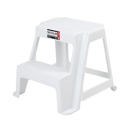 บันไดพลาสติก 2 ขั้น MATALL สีขาว_1