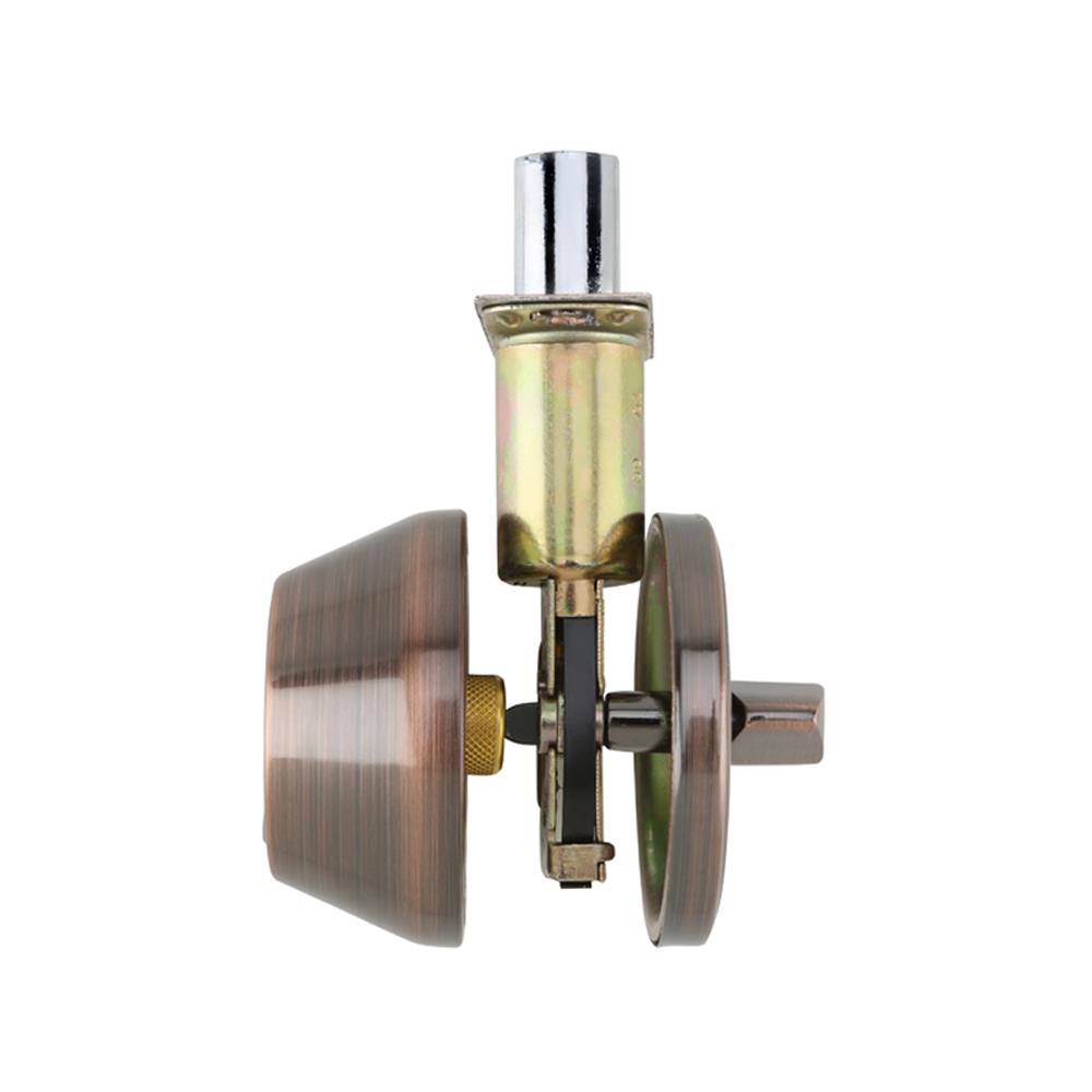 กุญแจลิ้นตาย 1 ด้าน HAFELE 489.10.503 สีทองแดงรมดำ