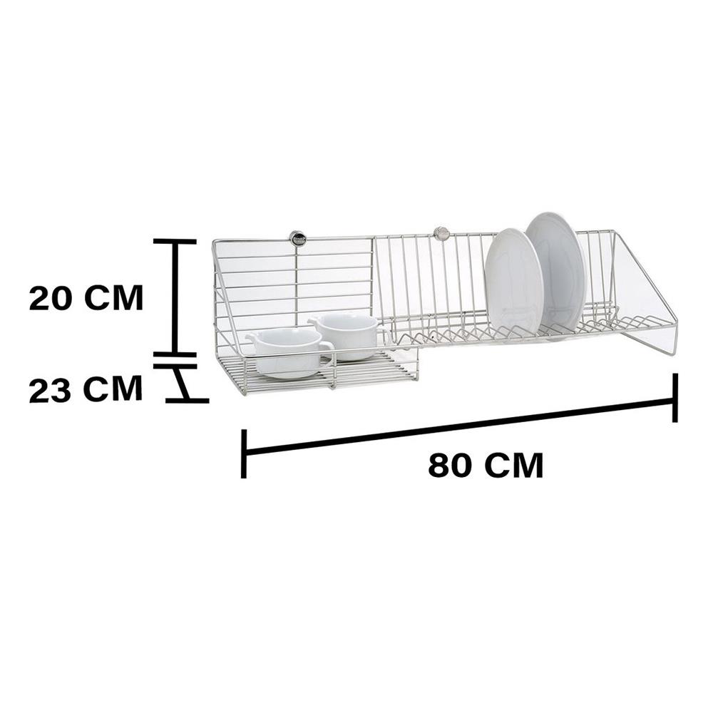ชั้นคว่ำจานติดผนัง80cm HC/KECH HWS004
