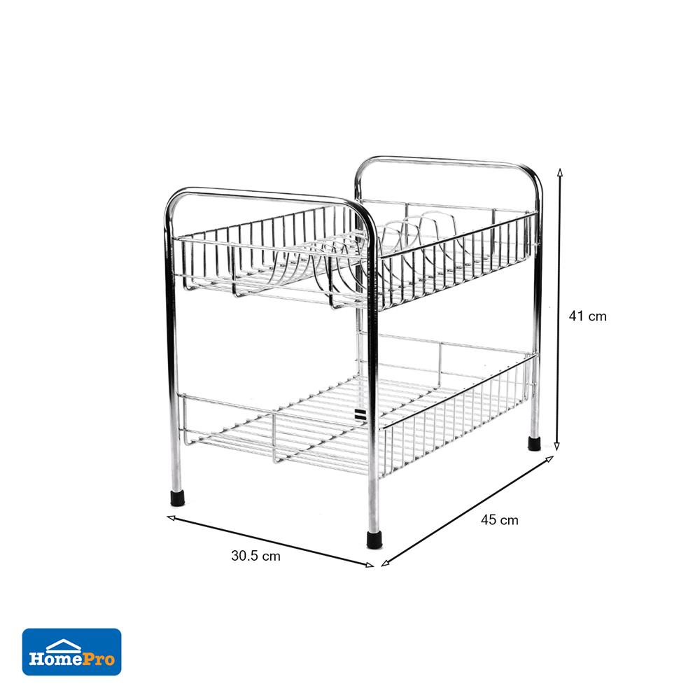 ชั้นคว่ำจาน S สเตนเลส 2 ชั้น KECH HWS012