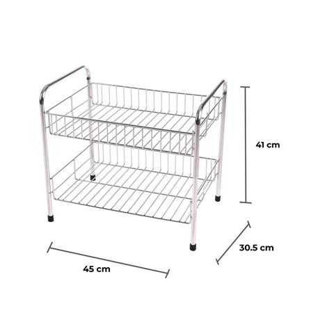 ชั้นวางจาน S สเตนเลส 2 ชั้น KECH HWS014_4