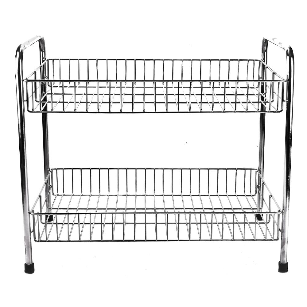 ชั้นวางจาน L สเตนเลส 2 ชั้น KECH HWS027