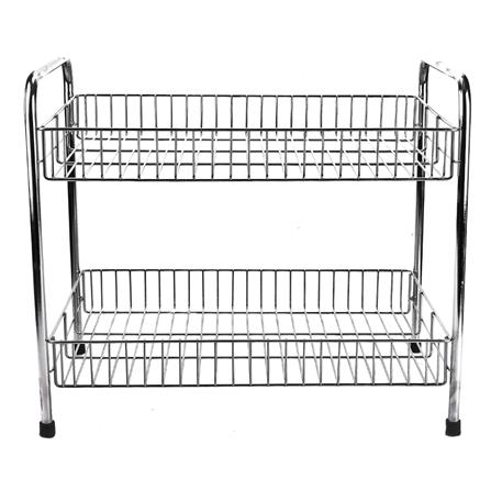 ชั้นวางจาน L สเตนเลส 2 ชั้น KECH HWS027