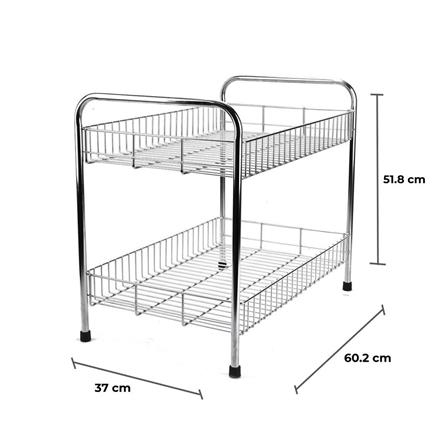 ชั้นวางจาน L สเตนเลส 2 ชั้น KECH HWS027_4