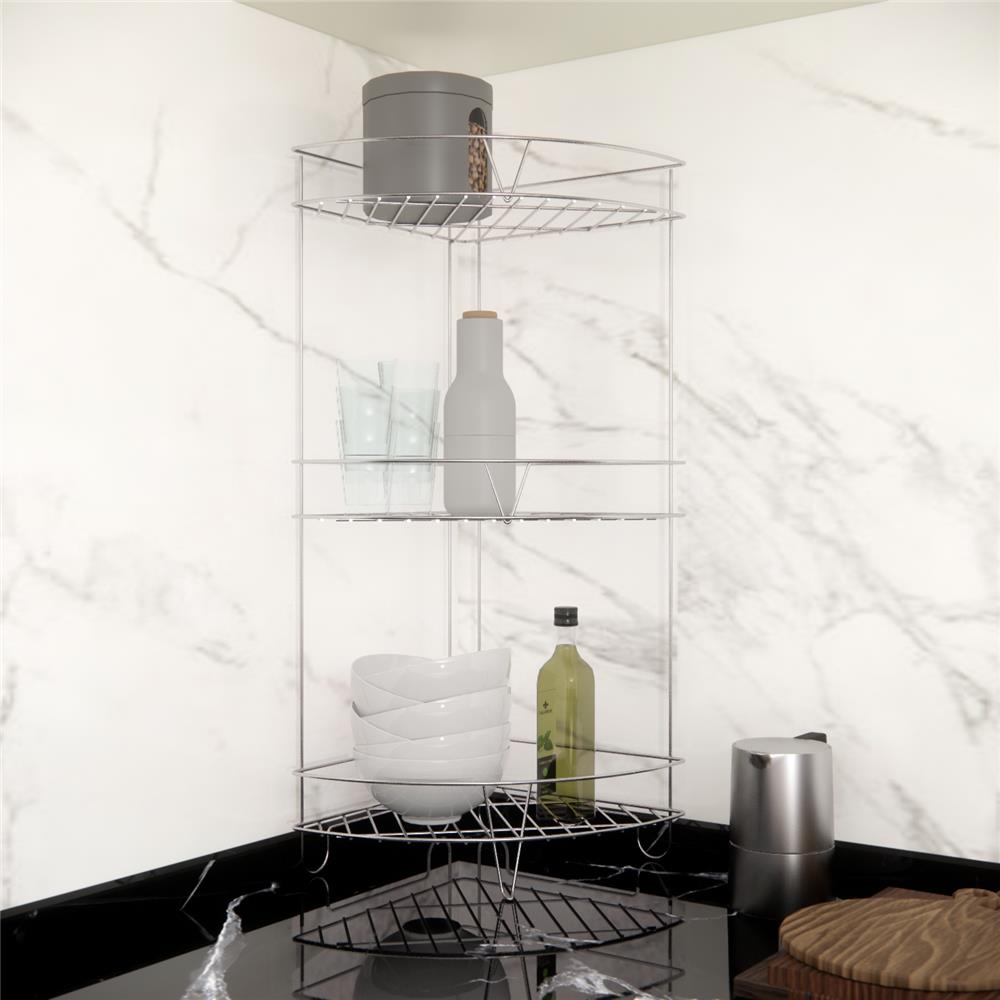 ชั้นเข้ามุม สแตนเลส 3 ชั้น KECH HWS057