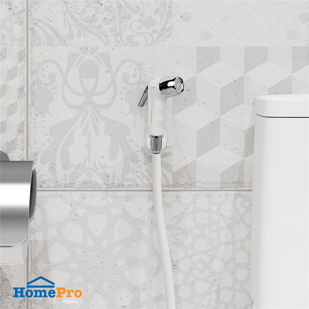 สายฉีดชำระครบชุด BATH TIME BT-WH 9332 สีขาว