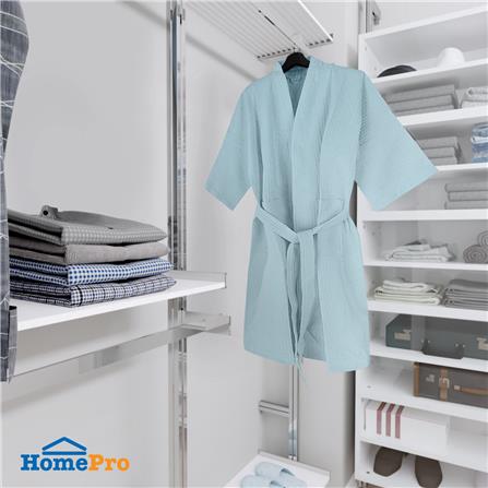ชุดคลุมอาบน้ำ HOME LIVING STYLE WAFFLE สีน้ำเงิน_3