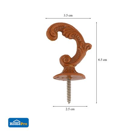 ตะขอเกี่ยว HOME LIVING STYLE หลุยส์ สีน้ำตาล_3