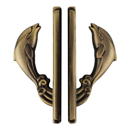 ตะขอเกี่ยว HOME LIVING STYLE ปลาโลมา ทองเหลือง_1