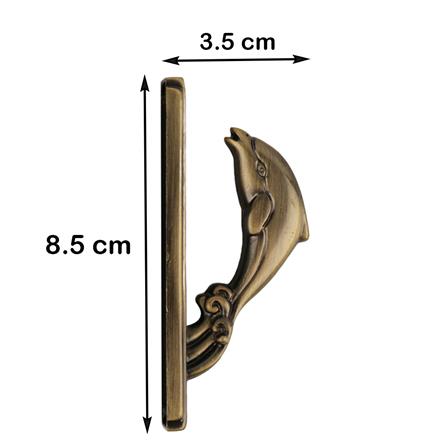 ตะขอเกี่ยว HOME LIVING STYLE ปลาโลมา ทองเหลือง_4