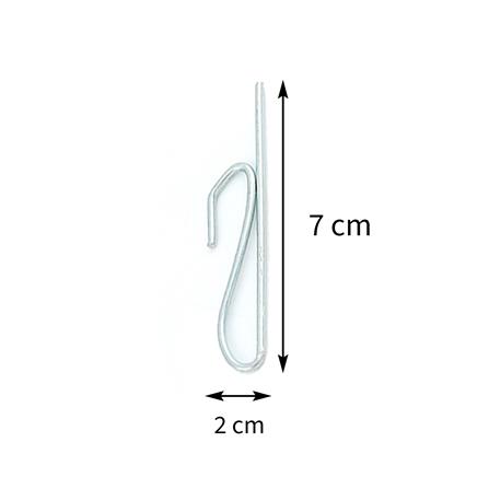 ตะขอม่านจีบ HOME LIVING STYLE สีเงิน แพ็ก 80 ชิ้น_5